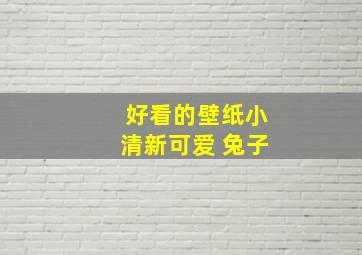 好看的壁纸小清新可爱 兔子